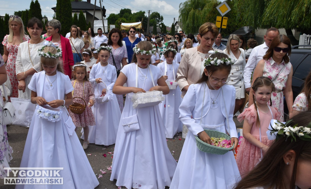 Procesja Bożego Ciała w Goźlicach w gm. Klimontów