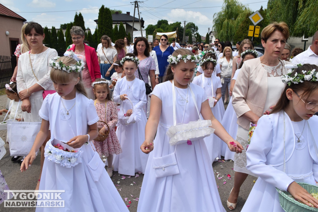 Procesja Bożego Ciała w Goźlicach w gm. Klimontów