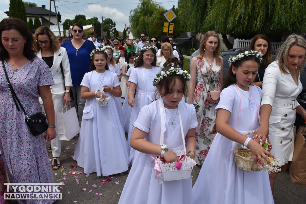 Procesja Bożego Ciała w Goźlicach w gm. Klimontów