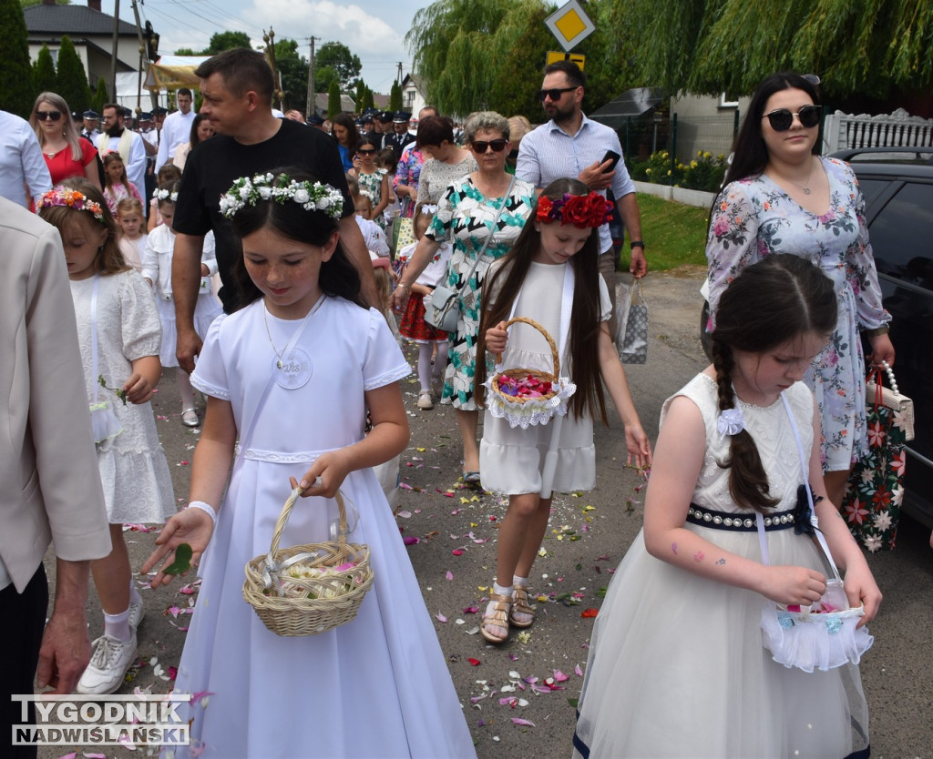 Procesja Bożego Ciała w Goźlicach w gm. Klimontów