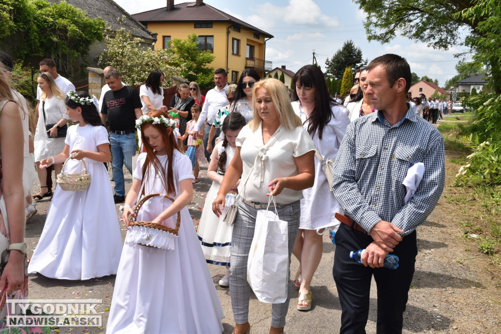 Procesja Bożego Ciała w Goźlicach w gm. Klimontów