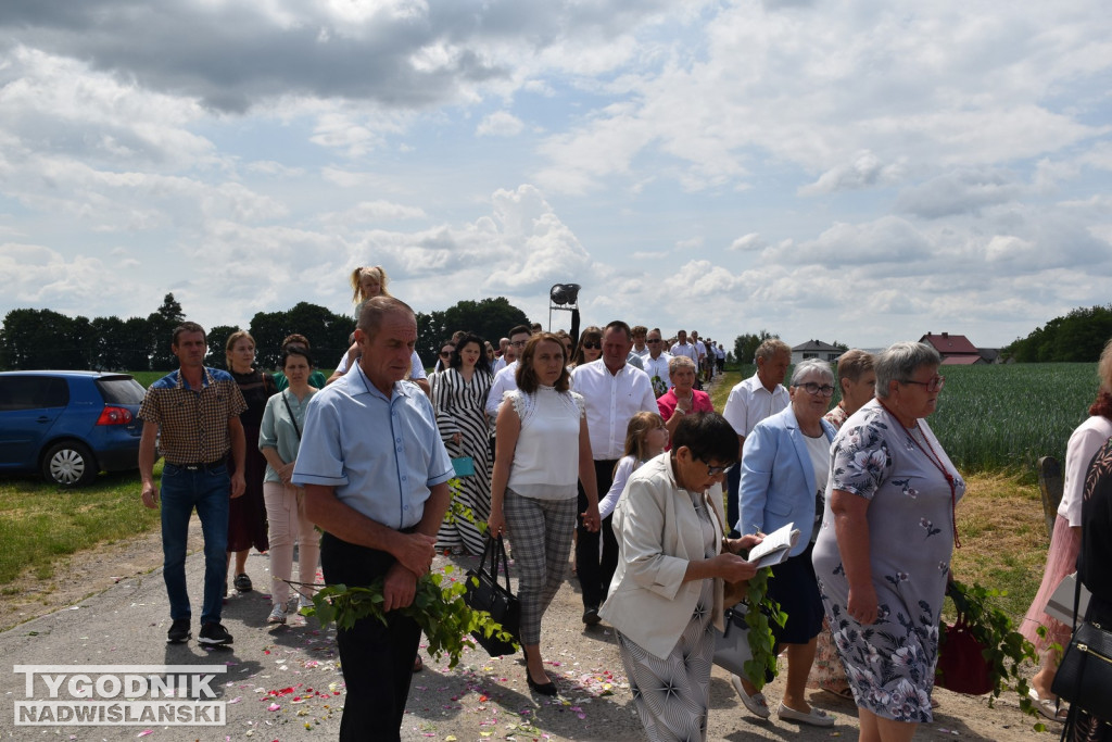 Procesja Bożego Ciała w Goźlicach w gm. Klimontów