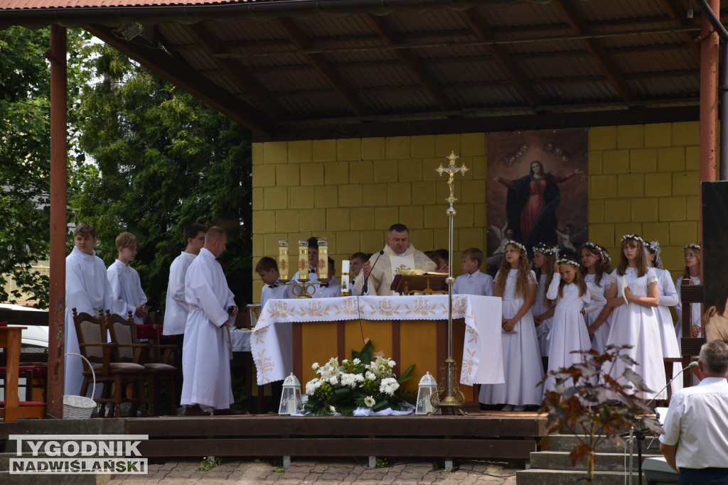 Procesja Bożego Ciała w Goźlicach w gm. Klimontów