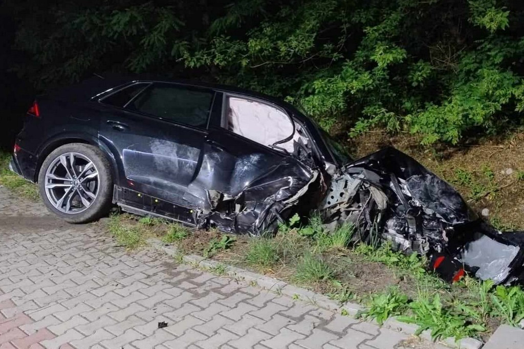Wypadek na DK79 w Luszycy