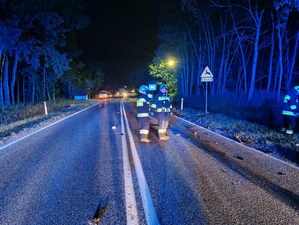 Wypadek na DK79 w Luszycy