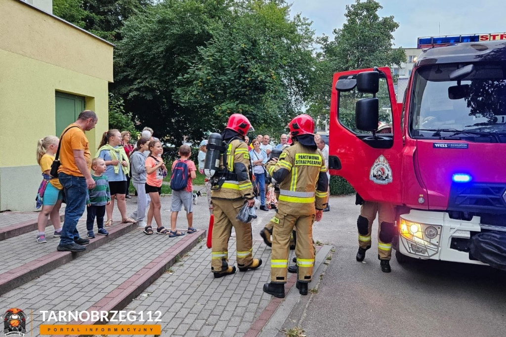 Zadymienie w jednym z bloków w Tarnobrzegu