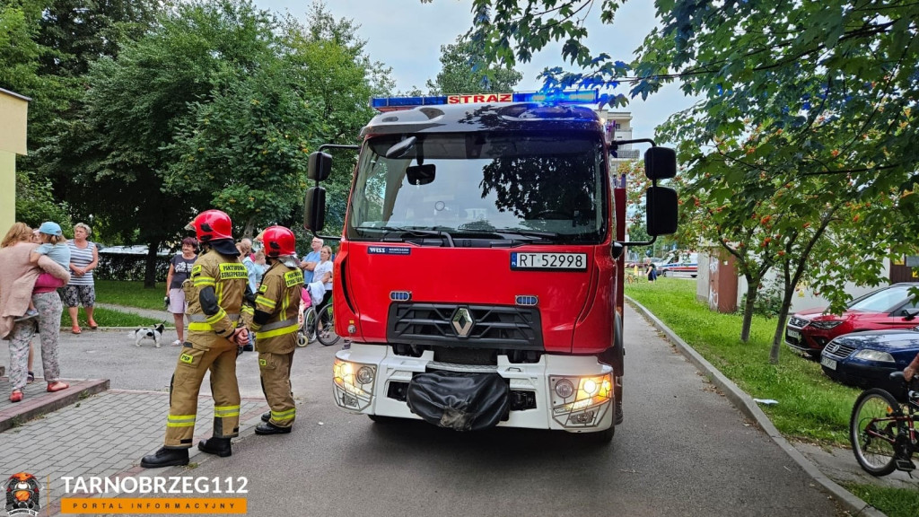 Zadymienie w jednym z bloków w Tarnobrzegu