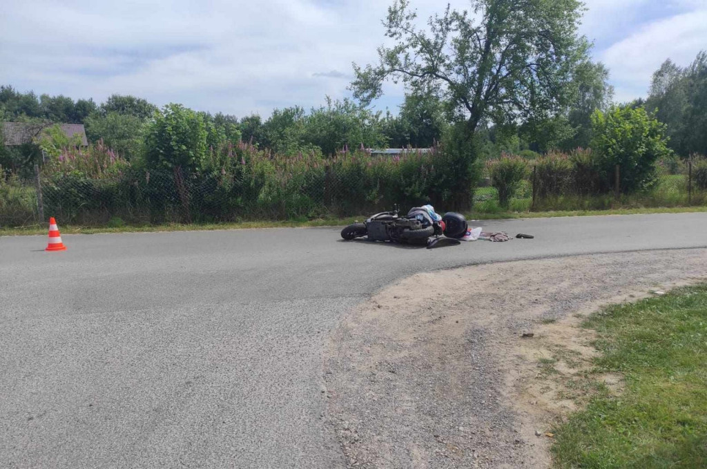 Zderzenie skutera z motocyklem w Staszowie