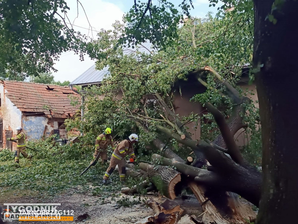 Nawałnica przeszła nad gminą Baranów Sandomierski