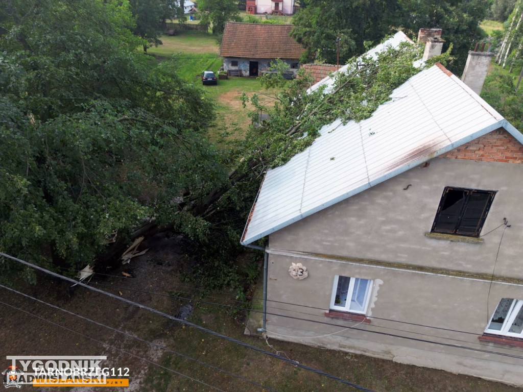 Nawałnica przeszła nad gminą Baranów Sandomierski