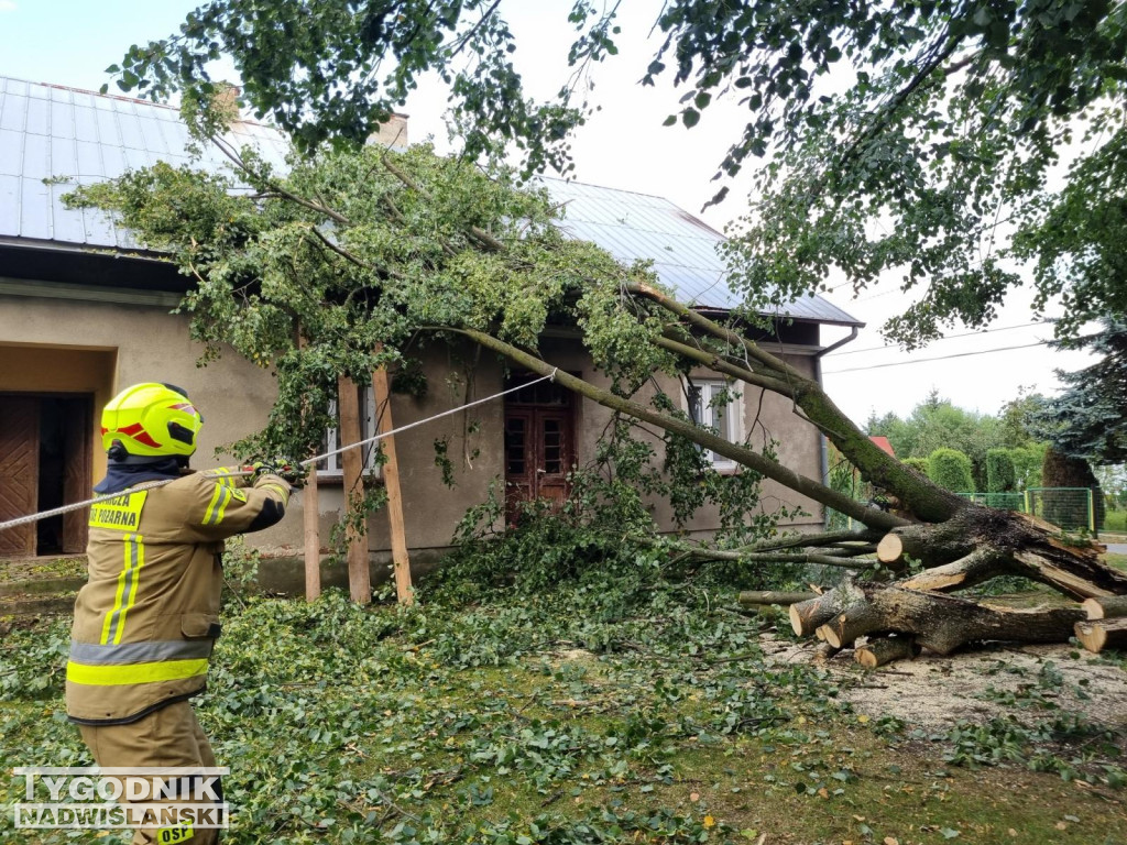 Nawałnica przeszła nad gminą Baranów Sandomierski