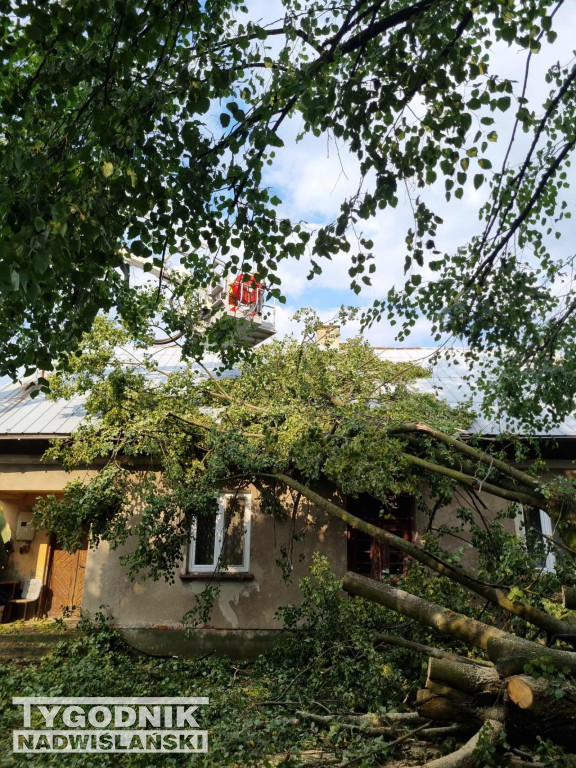 Nawałnica przeszła nad gminą Baranów Sandomierski