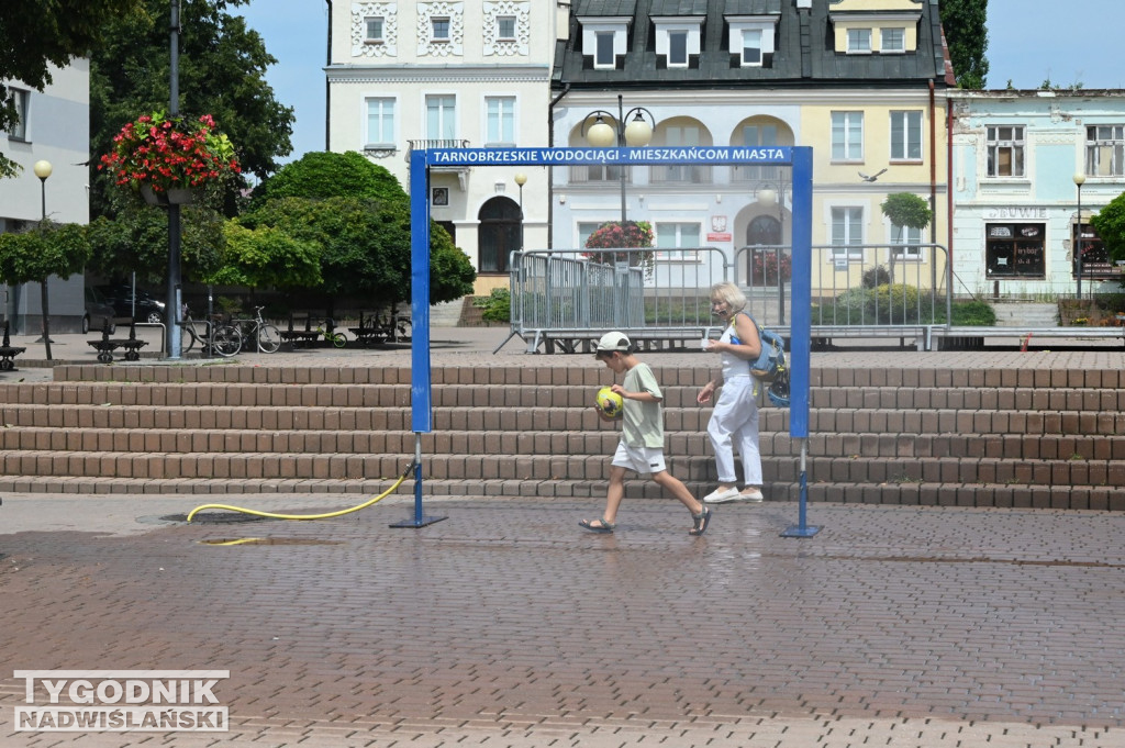 Kurtyny wodne w Tarnobrzegu ponownie działają