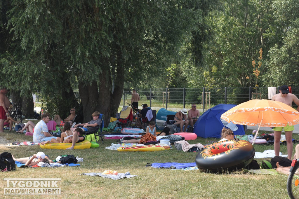 Plażowanie nad Jeziorem Tarnobrzeskim - 13 lipca