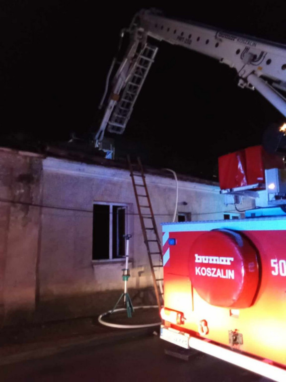 Pożar domu w Bogorii