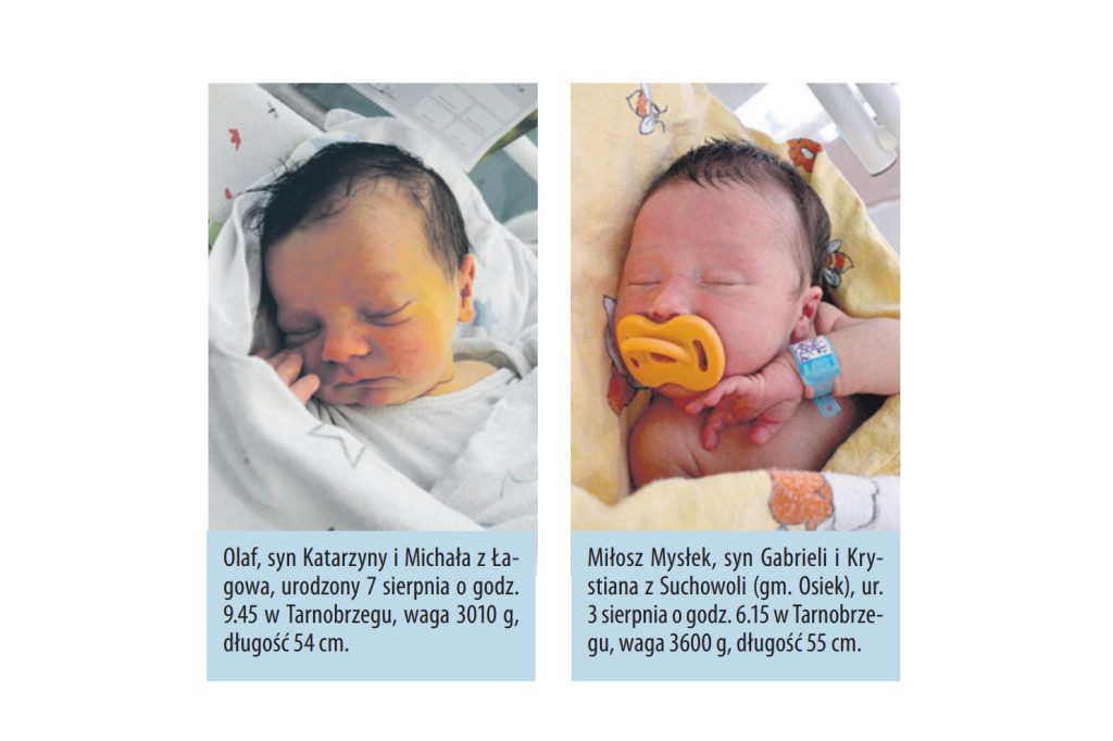Zdjęcia dzieci urodzonych w naszych szpitalach