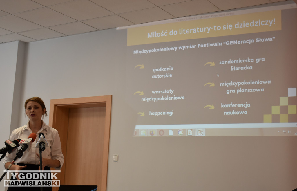 Konferencja na temat festiwalu literatury