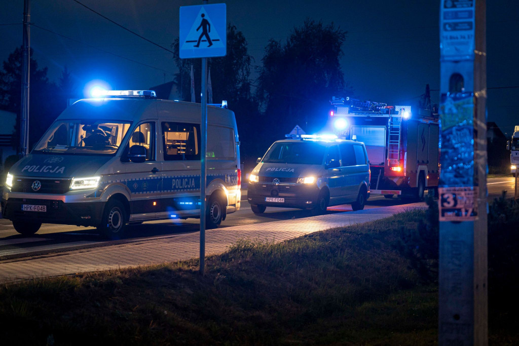 Potrącenie motocyklisty w Agatówce