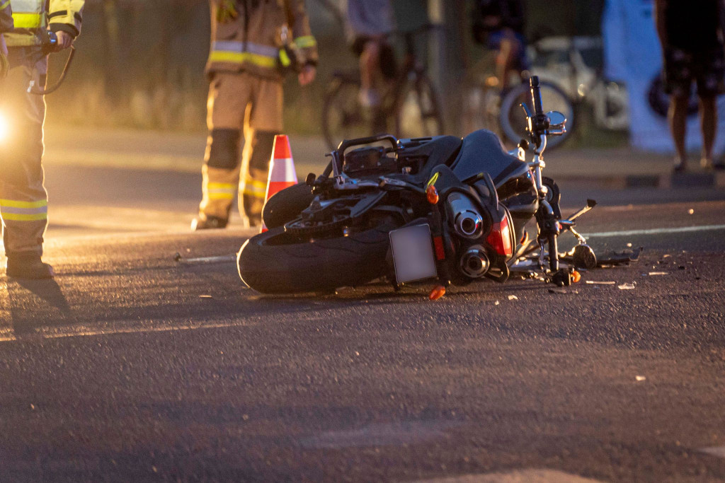 Potrącenie motocyklisty w Agatówce