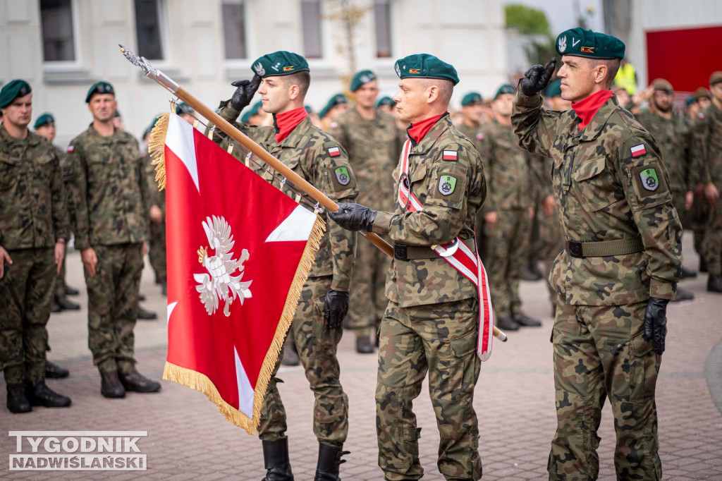 Defilada 18 Pułku Saperów z Niska w Stalowej Woli