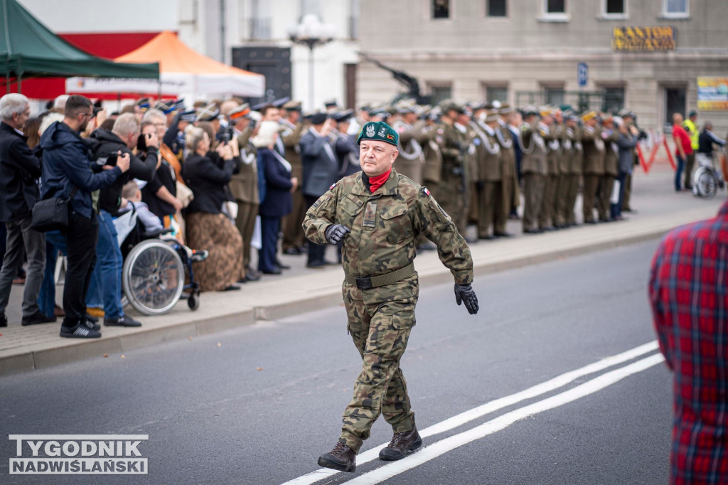 Defilada 18 Pułku Saperów z Niska w Stalowej Woli