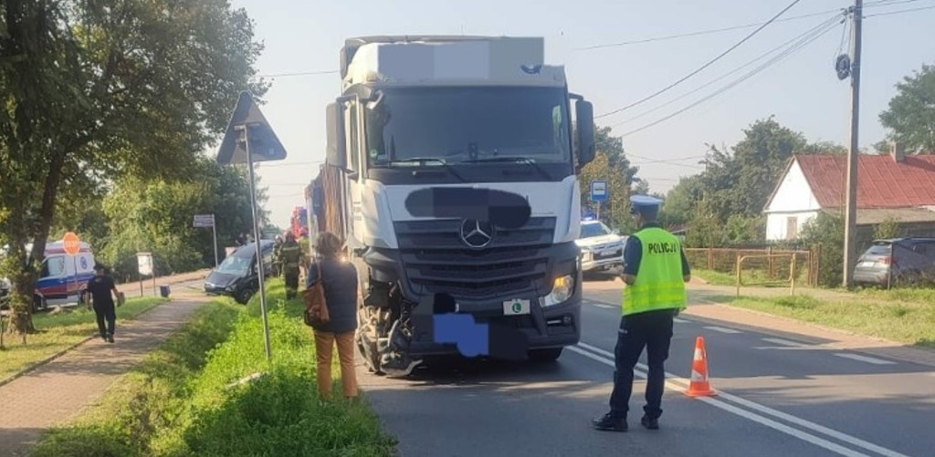 Wypadek pod Staszowem (18.09.24 r.)