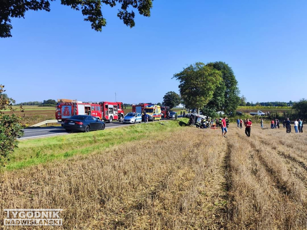 Wypadek busa z piłkarzami Alitu Ożarów