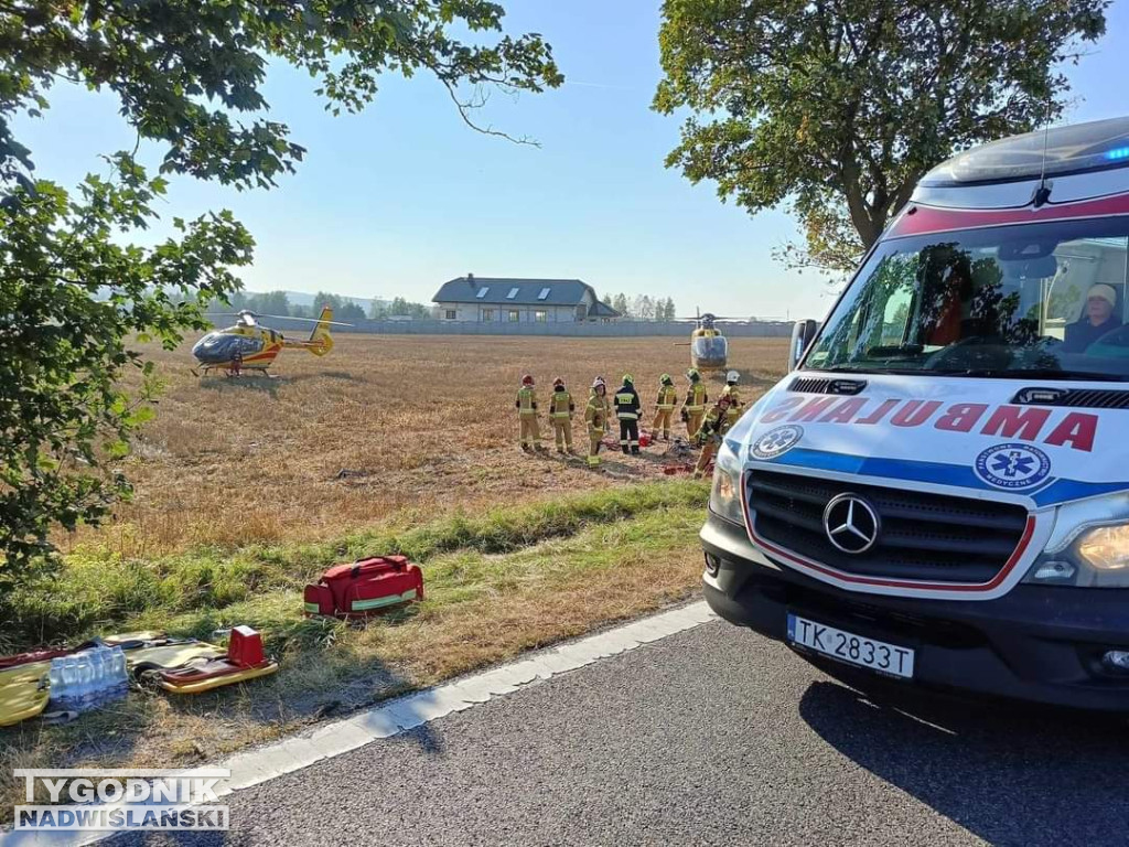 Wypadek busa z piłkarzami Alitu Ożarów