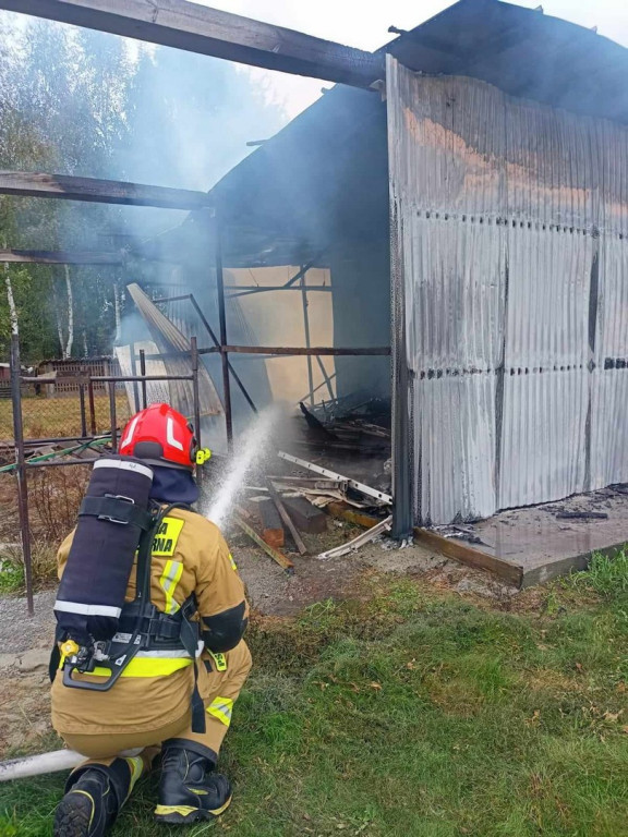 Pożar w gminie Rytwiany