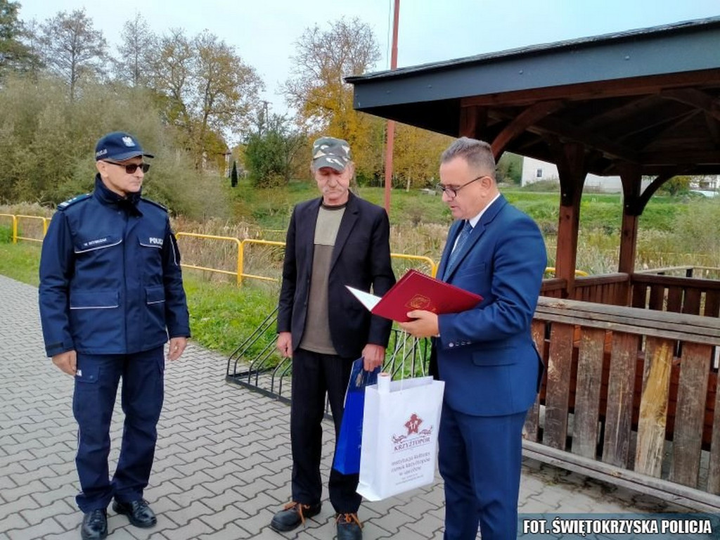 Podziękowania za pomoc w odnalezieniu grzybiarki