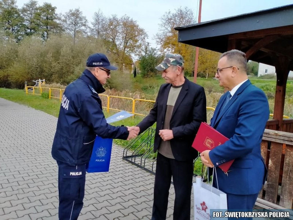 Podziękowania za pomoc w odnalezieniu grzybiarki