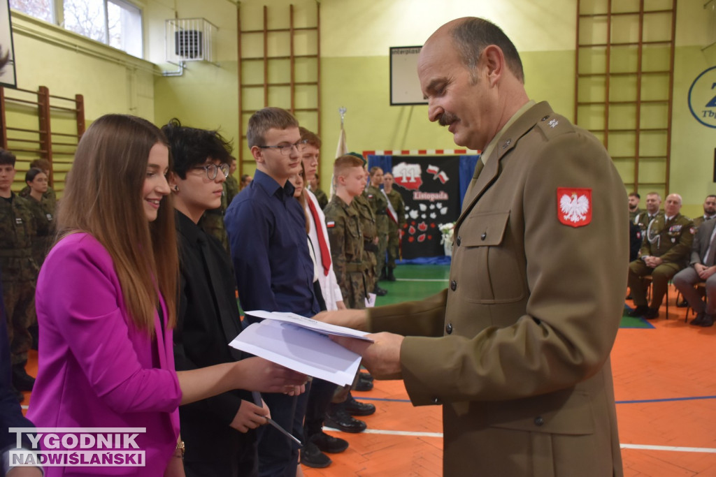 Ślubowanie klasy pierwszej mundurowej 