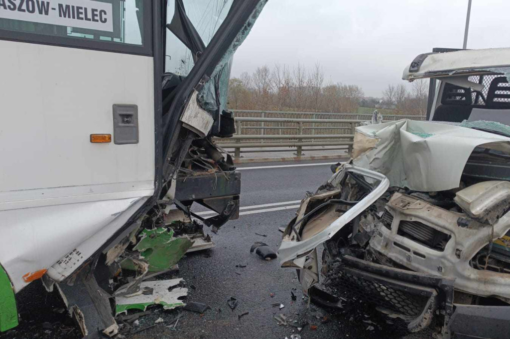 Wypadek na drodze Połaniec - Mielec