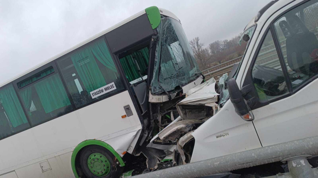 Wypadek na drodze Połaniec - Mielec