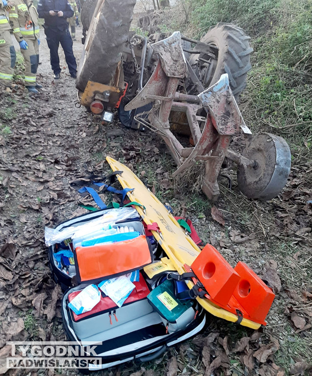 Wypadek w Węgrcach Szlacheckich w gm. Klimontów