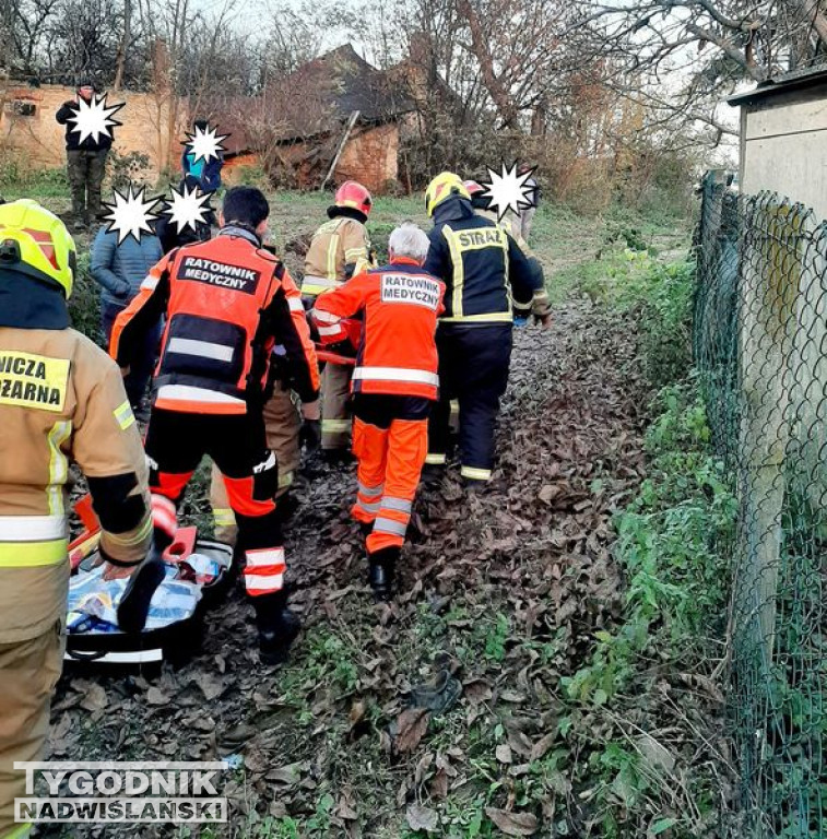 Wypadek w Węgrcach Szlacheckich w gm. Klimontów