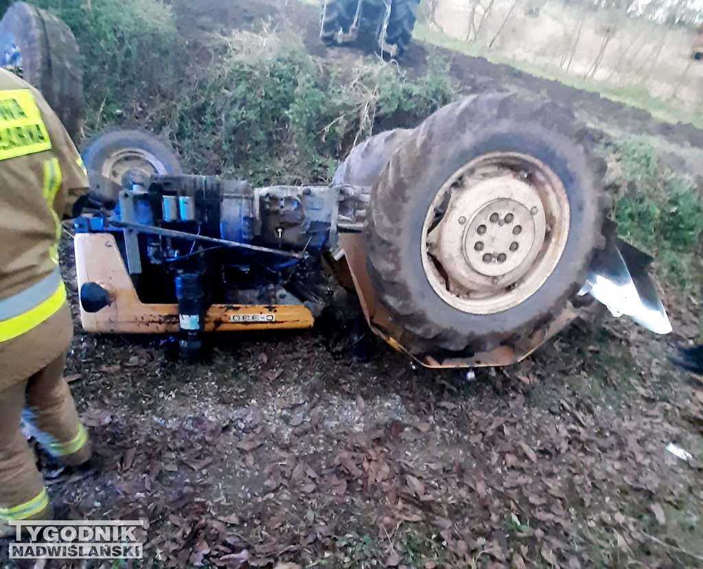 Wypadek w Węgrcach Szlacheckich w gm. Klimontów