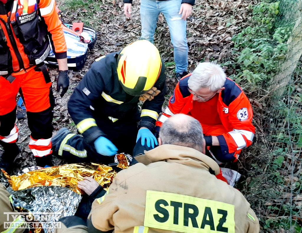 Wypadek w Węgrcach Szlacheckich w gm. Klimontów