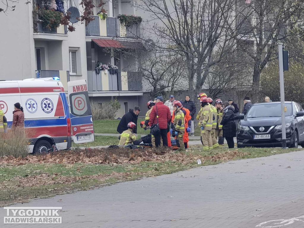 Potrącenie rowerzysty w Stalowej Woli - 18.11.2024