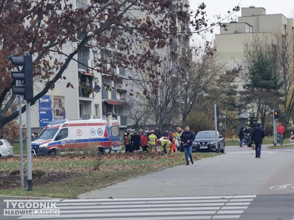 Potrącenie rowerzysty w Stalowej Woli - 18.11.2024