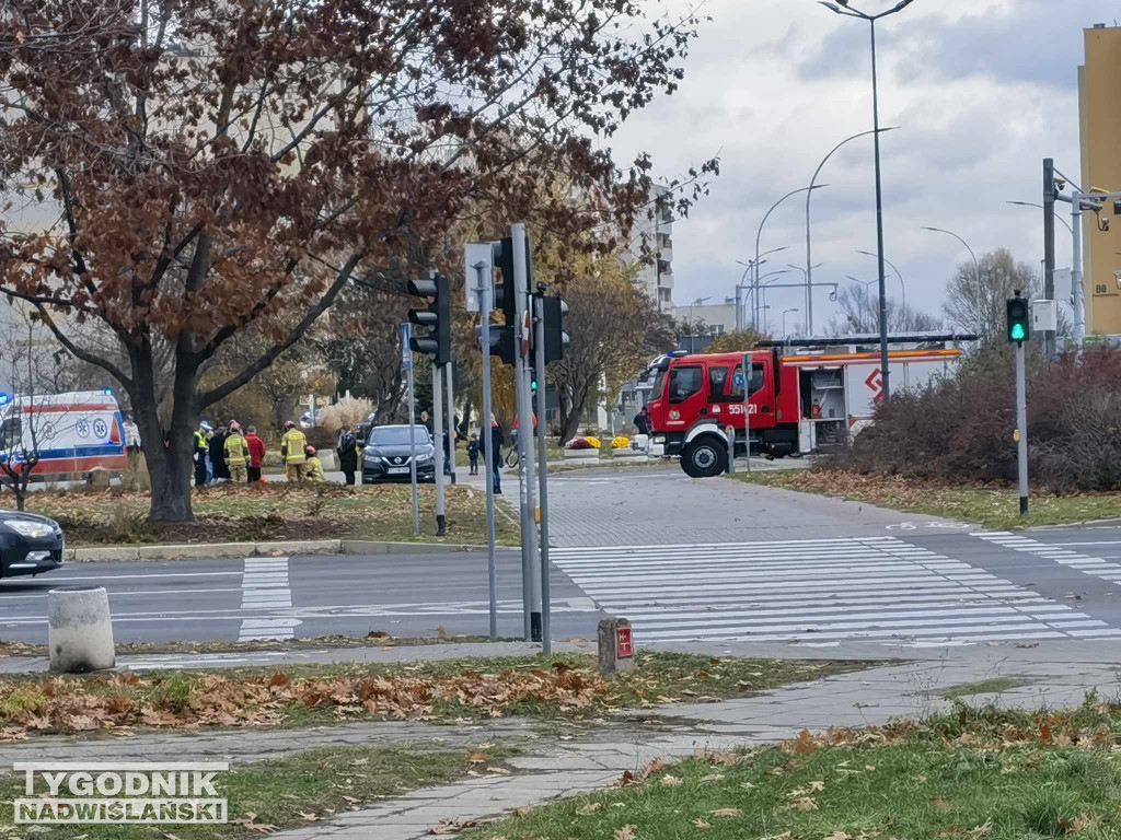 Potrącenie rowerzysty w Stalowej Woli - 18.11.2024