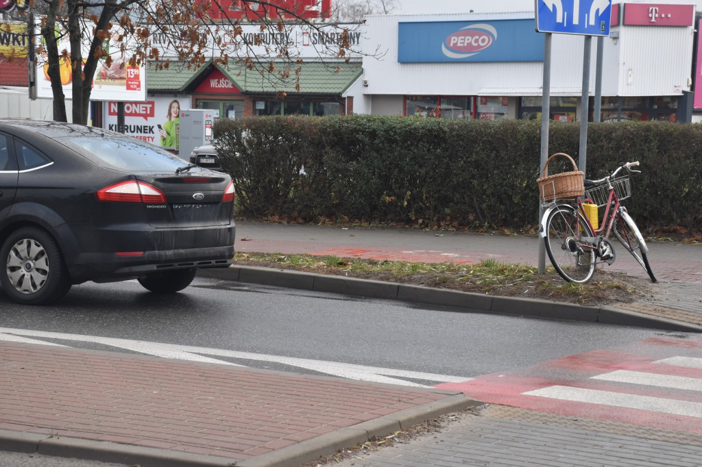 Potrącenie przy Lidlu w Tarnobrzegu.