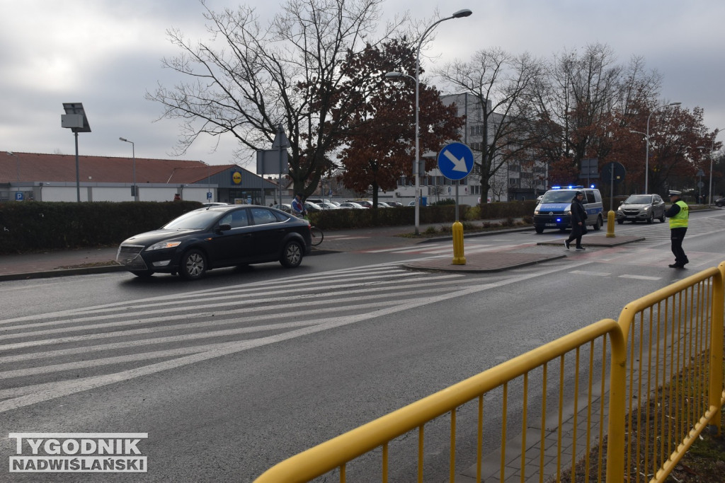 Potrącenie przy Lidlu w Tarnobrzegu.