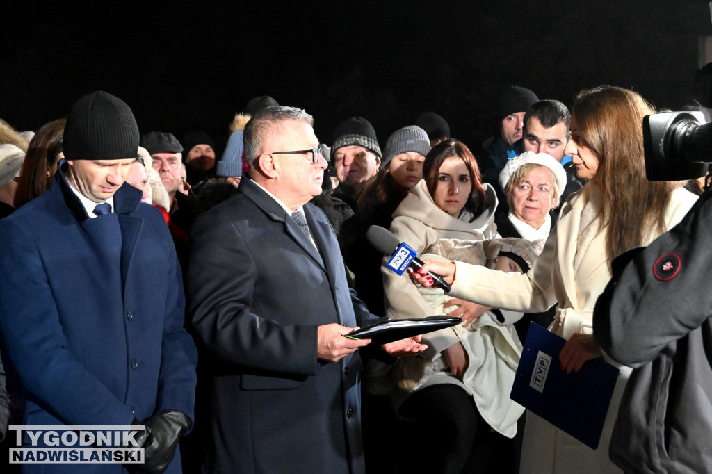 Protest w sprawie szkół w gminie Grębów trafił do TVP