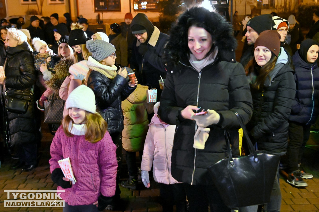 Rozświetlanie miejskiej choinki w Tarnobrzegu