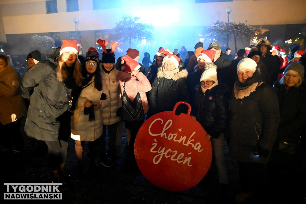 Rozświetlanie miejskiej choinki w Tarnobrzegu