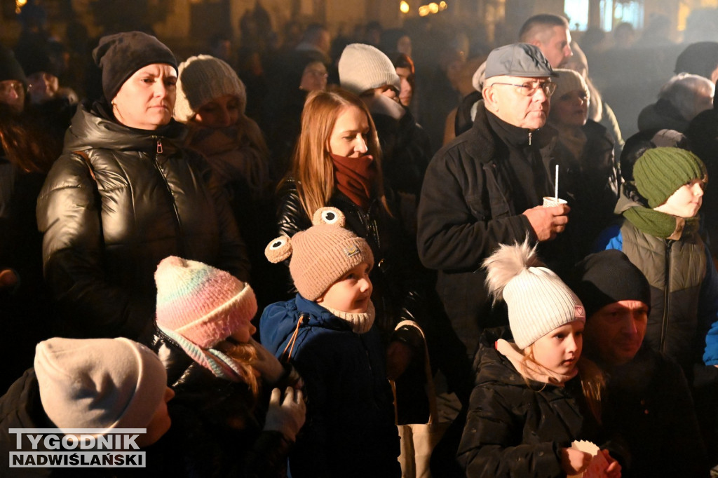 Rozświetlanie miejskiej choinki w Tarnobrzegu