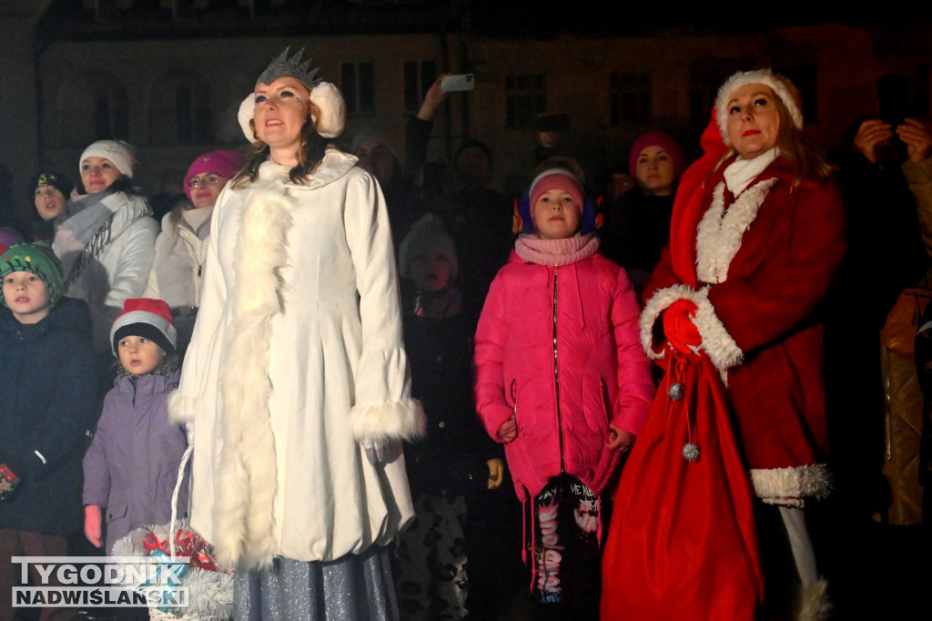 Rozświetlanie miejskiej choinki w Tarnobrzegu