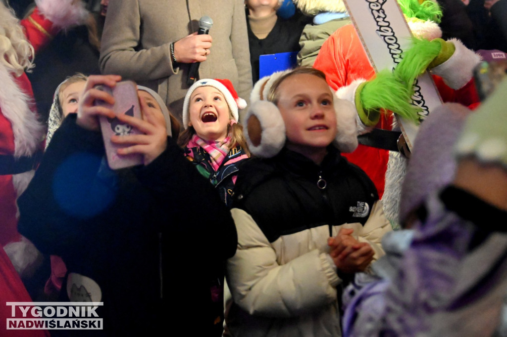 Rozświetlanie miejskiej choinki w Tarnobrzegu