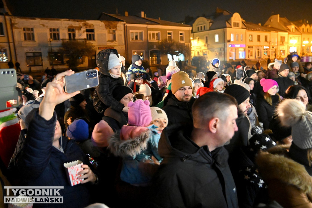 Rozświetlanie miejskiej choinki w Tarnobrzegu